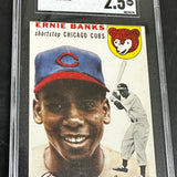 1954 Topps #94 Ernie Banks rookie SGC 2.5 Clean!