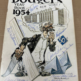 1954 Brooklyn Dodgers Yearbook Ex/Mint 10 Autographs
