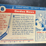 1954 Topps #8 Gordie Howe VG