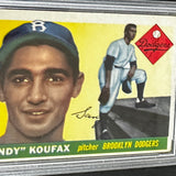 1955 Topps #123 Sandy Koufax rookie PSA 3