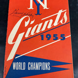 1955 NY Giants Official Program Clean!