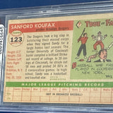 1955 Topps #123 Sandy Koufax rookie Beckett 5