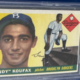 1955 Topps #123 Sandy Koufax rookie Beckett 5