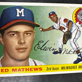 1955 Topps #155 Ed Mathews VG