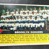 1956 Topps #166 Brooklyn Dodgers Team Card VG