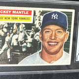 1956 Topps #136 Mickey Mantle Gray Back SGC 2.5 Well Centered!