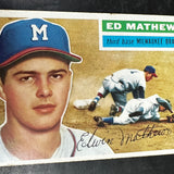 1956 Topps #107 Ed Mathews VG