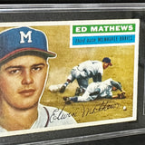 1956 Topps #107 Ed Mathews SGC 5
