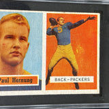 1957 Topps #151 Paul Hornung Rookie SGC 3