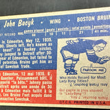 1957 Topps #10 John Bucyk rookie Ex/Mint