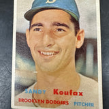 1957 Topps #302 Sandy Koufax VG/EX