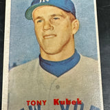 1957 Topps #312 Tony Kubek rookie VG