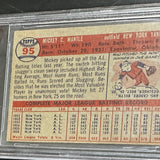 1957 Topps #95 Mickey Mantle Beckett Graded 5