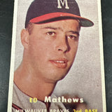 1957 Topps #250 Ed Mathews Good