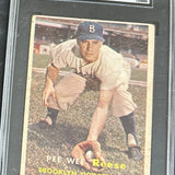 1957 Topps #30 Pee Wee Reese SGC 1