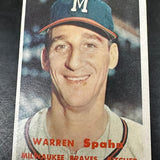 1957 Topps #90 Warren Spahn VG/EX