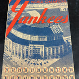 1957 NY Yankees Official Program Clean!