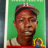 1958 Topps #30 Hank Aaron VG/EX