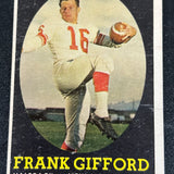 1958 Topps #73 Frank Gifford Ex