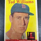 1958 Topps #1 Ted Williams Fair to VG