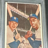 1958 Topps #418 Mantle/Aaron WS Batting Foes PSA 4