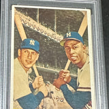 1958 Topps #418 Mantle/Aaron WS Batting Foes PSA 3