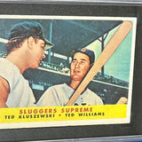 1958 Topps #321 Sluggers Supreme Ted Williams Kluszewski SGC 5