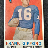 1959 Topps #20 Frank Gifford Ex+