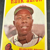 1959 Topps #380 Hank Aaron Ex/Mint