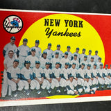 1959 Topps #510 Yankees Team Card Ex/Mint
