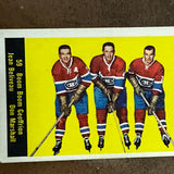 1960 Parkhurst #59 Geoffrion Beliveau Marshall Ex