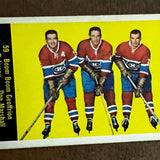 1960 Parkhurst #59 Geoffrion Beliveau Marshall Ex/Mint