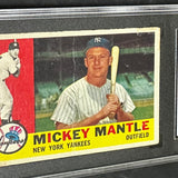 1960 Topps #350 Mickey Mantle PSA 1