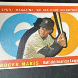1960 Topps #565 Roger Maris All Star Ex/Mint
