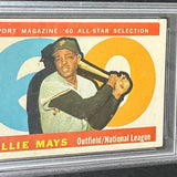 1960 Topps #564 Willie Mays All Star PSA 3