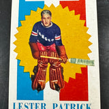 1960 Topps # 1 Lester Patrick Ex+