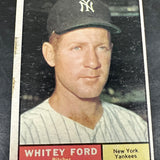 1961 Topps #160 Whitey Ford Ex to Ex+