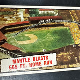 1961 Topps #406 Mantle Blasts 565 Ft. HR VG
