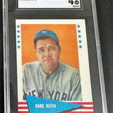 1961 Fleer #75 Babe Ruth SGC 4
