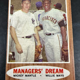 1962 Topps #18 Manager Dream Mantle Mays VG