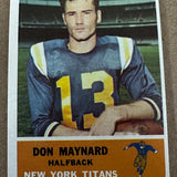 1962 Fleer #59 Don Maynard Ex+