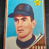 1962 Topps #199 Gaylord Perry rookie VG