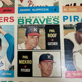 1964 Topps Uncut Sheet Panel of 12 Cards Phil Niekro Rookie