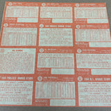 1964 Topps Uncut Sheet Panel of 12 Cards Phil Niekro Rookie
