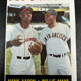 1964 Topps #423 Tops In NL Mays Aaron Good