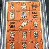 1966 Topps Funny Ring Checklist Unmarked PSA 3