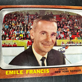 1966 Topps #21 Emile Francis Ex+ to Ex/Mint