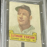 1966 Topps Rub Offs Mickey Mantle PSA 2 MC