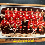 1966 Topps # 119 Stanley Cup Runner Up Detroit Ex/Mint