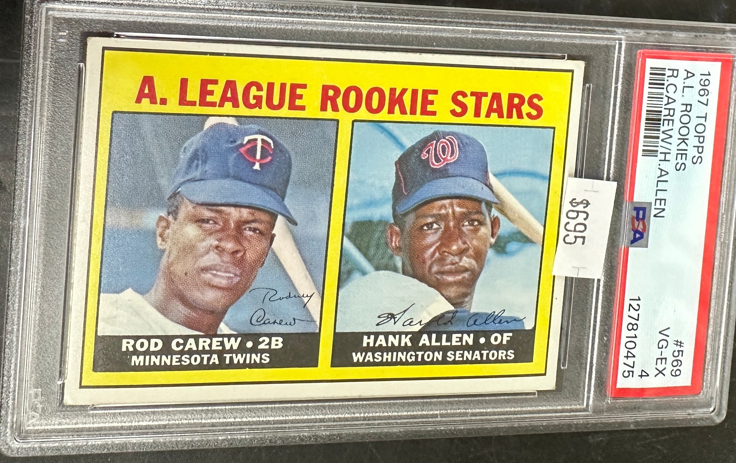 1967 Topps #569 Rod Carew rookie Ex/Mint – America's Pastime